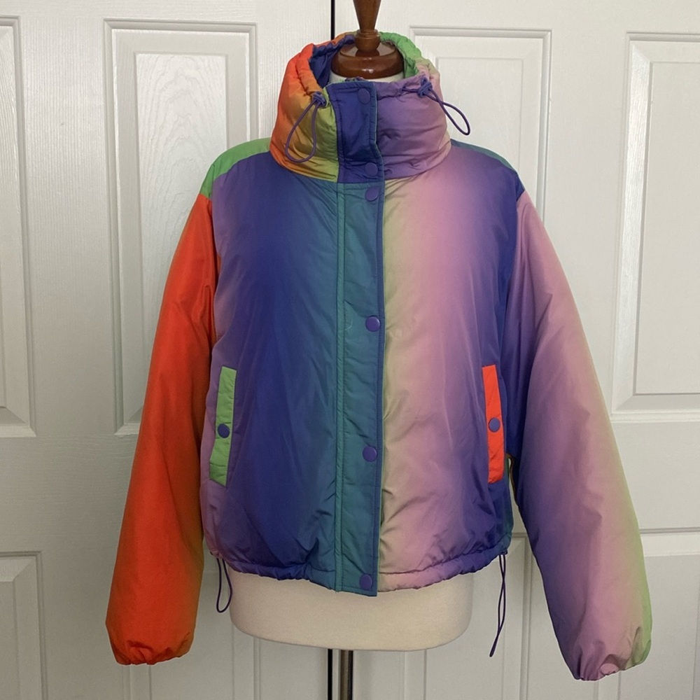BDG Urban Outfitters Isla Lightweight Funnel Neck Puffer Jacey Size M